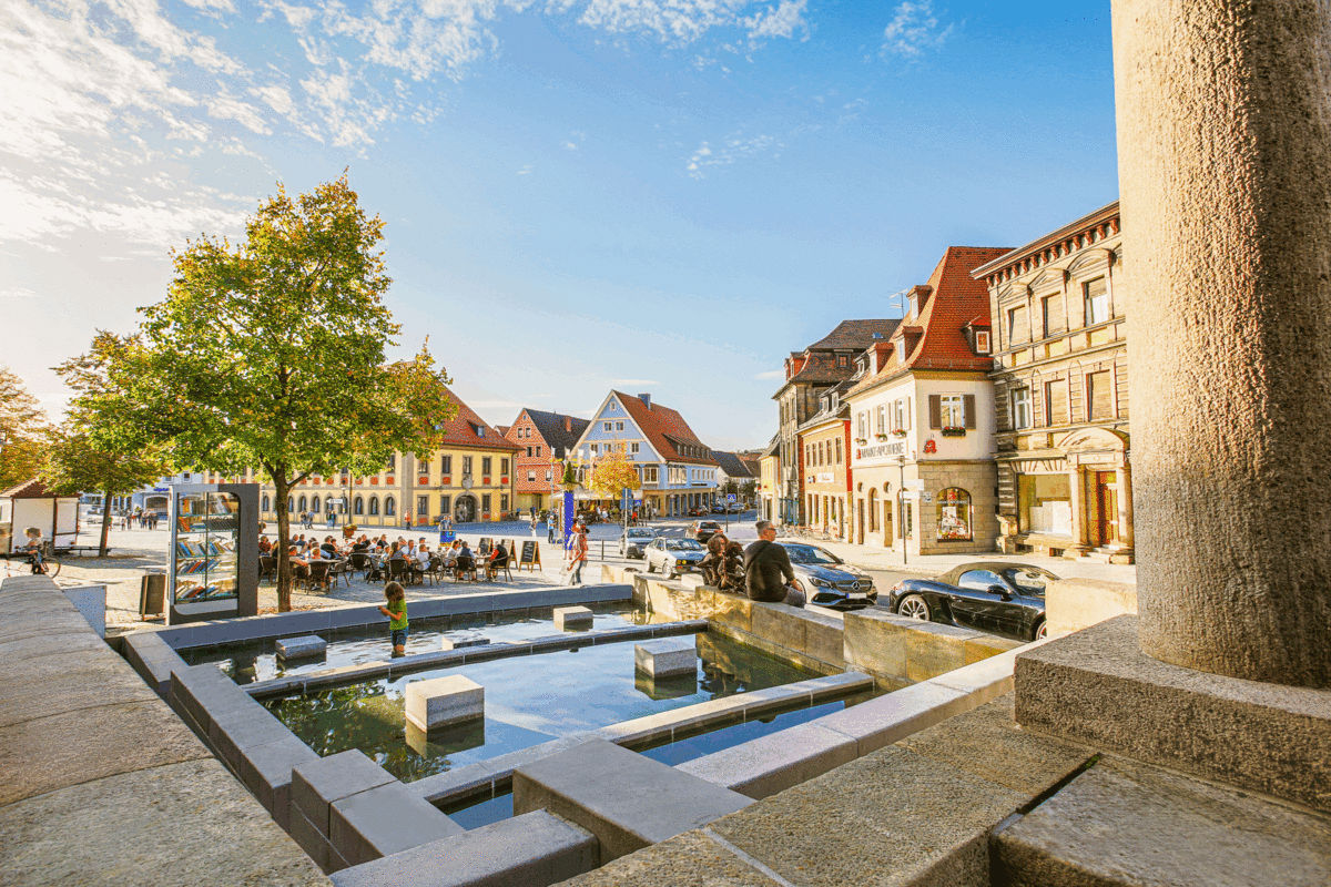 Blick auf den Marktplatz